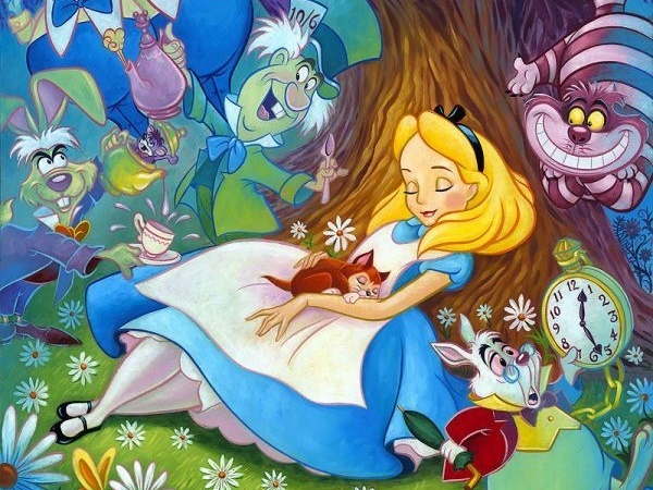 Alice In Wonderland Coloring Page 1 Alice In Wonderland Coloring Page