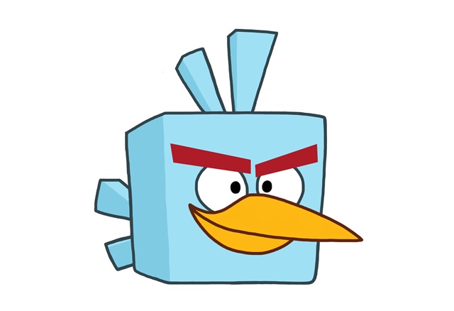 Angry Birds Frost Coloring Page 1 Angry Birds Frost Coloring Page