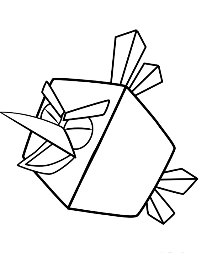 Angry Birds Frost Coloring Page 3 Angry Birds Frost Coloring