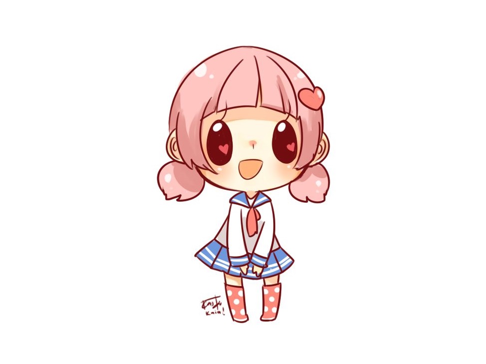 Anime Cute Girl Coloring Page 2 Anime Cute Girl Coloring