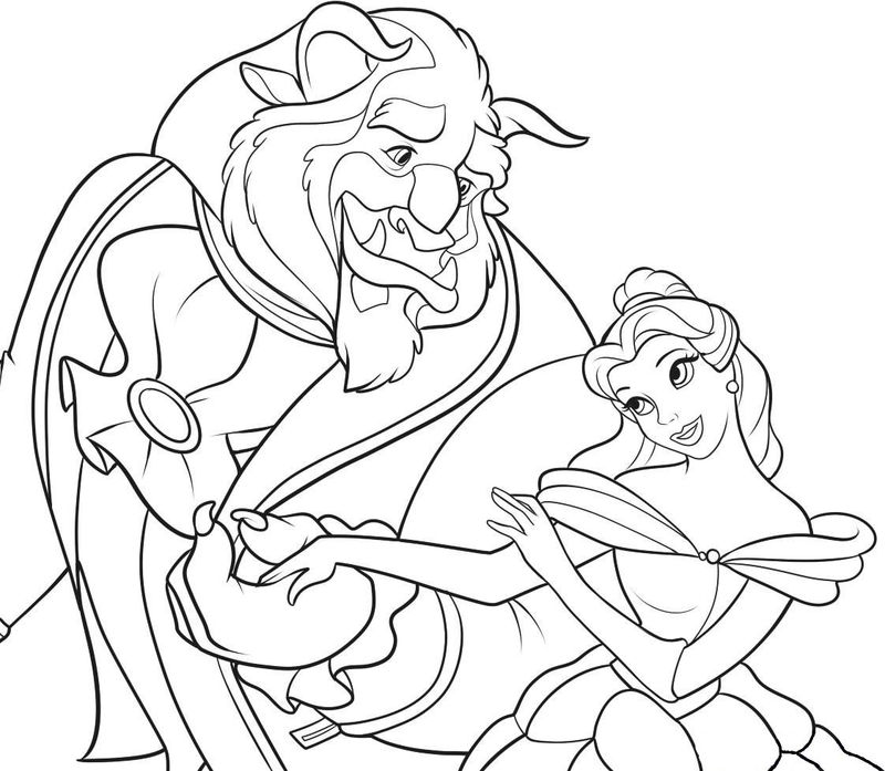 The Magical World of Beauty and the Beast Coloring Page 6 Beauty And The Beast Coloring