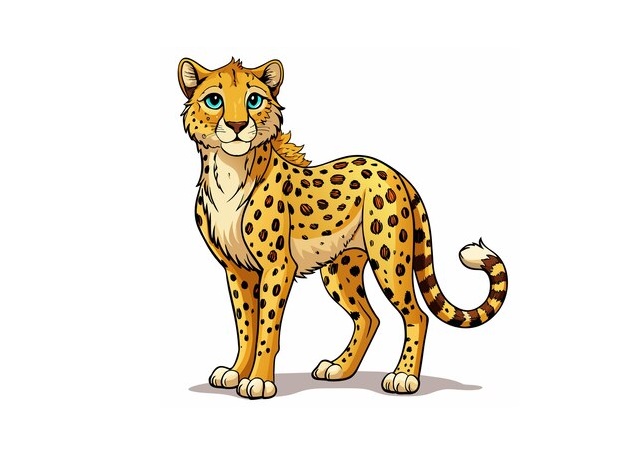 Fastest Land Animal Cheetah Coloring Page 1 Cheetah Coloring page Image