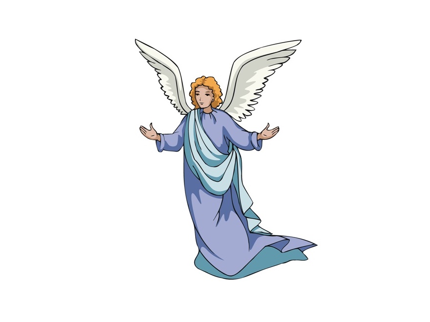 Christmas Angel Coloring Page 1 Christmas Angel Coloring Page image