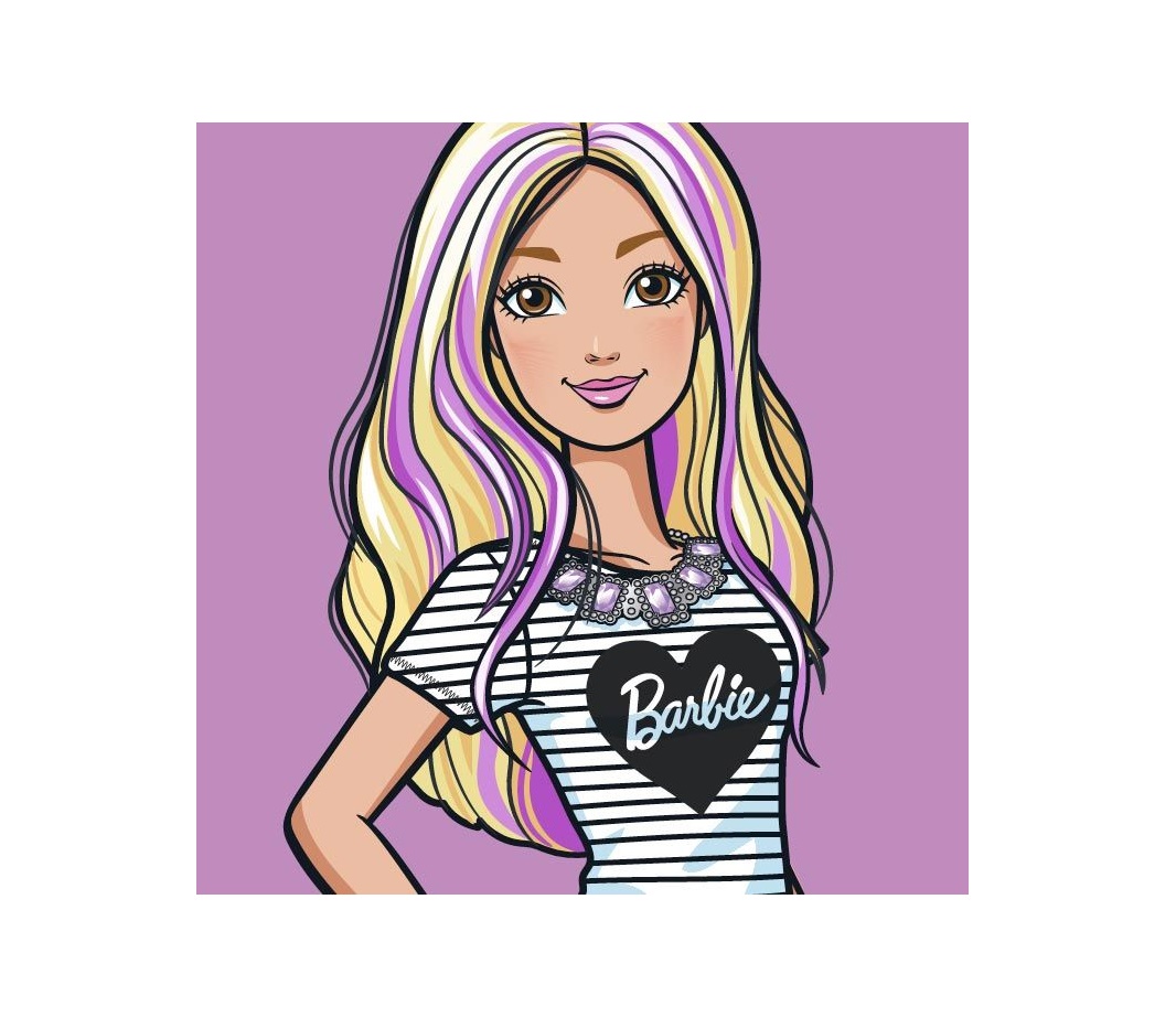 Cute Barbie Coloring Page 1 Cute Barbie Coloring Page