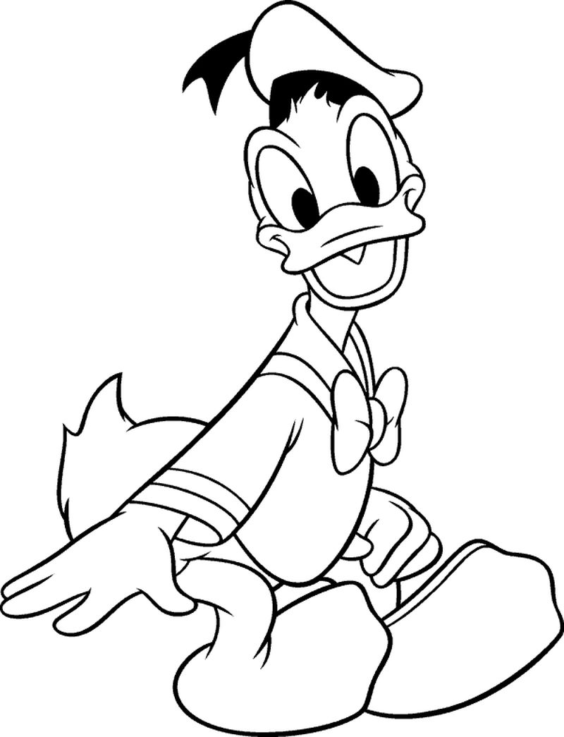 The Whimsical World of Donald Duck Coloring Page 3 Donald Duck Coloring Pages Printable