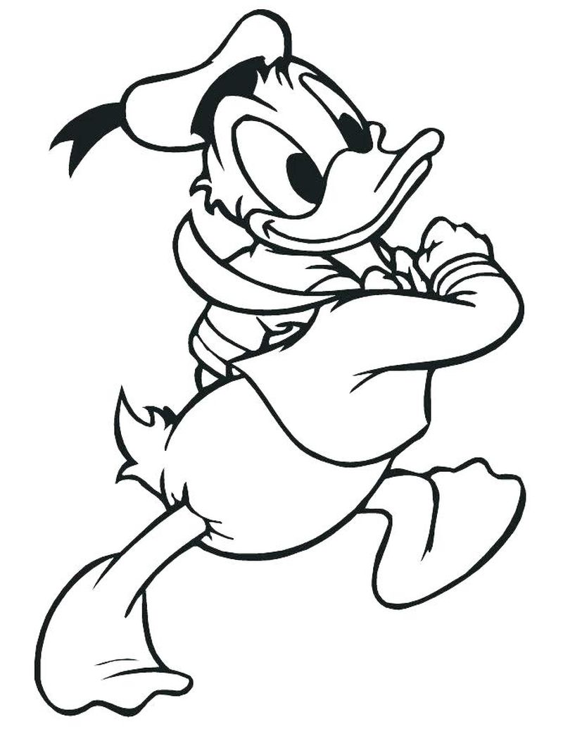 The Whimsical World of Donald Duck Coloring Page 4 Donald Duck coloring
