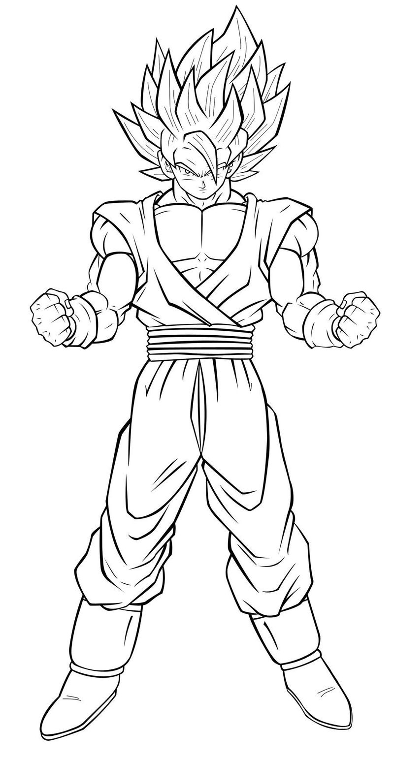 Dragon Ball Vegeta Coloring Page 2 Dragon Ball Vegeta Coloring Page