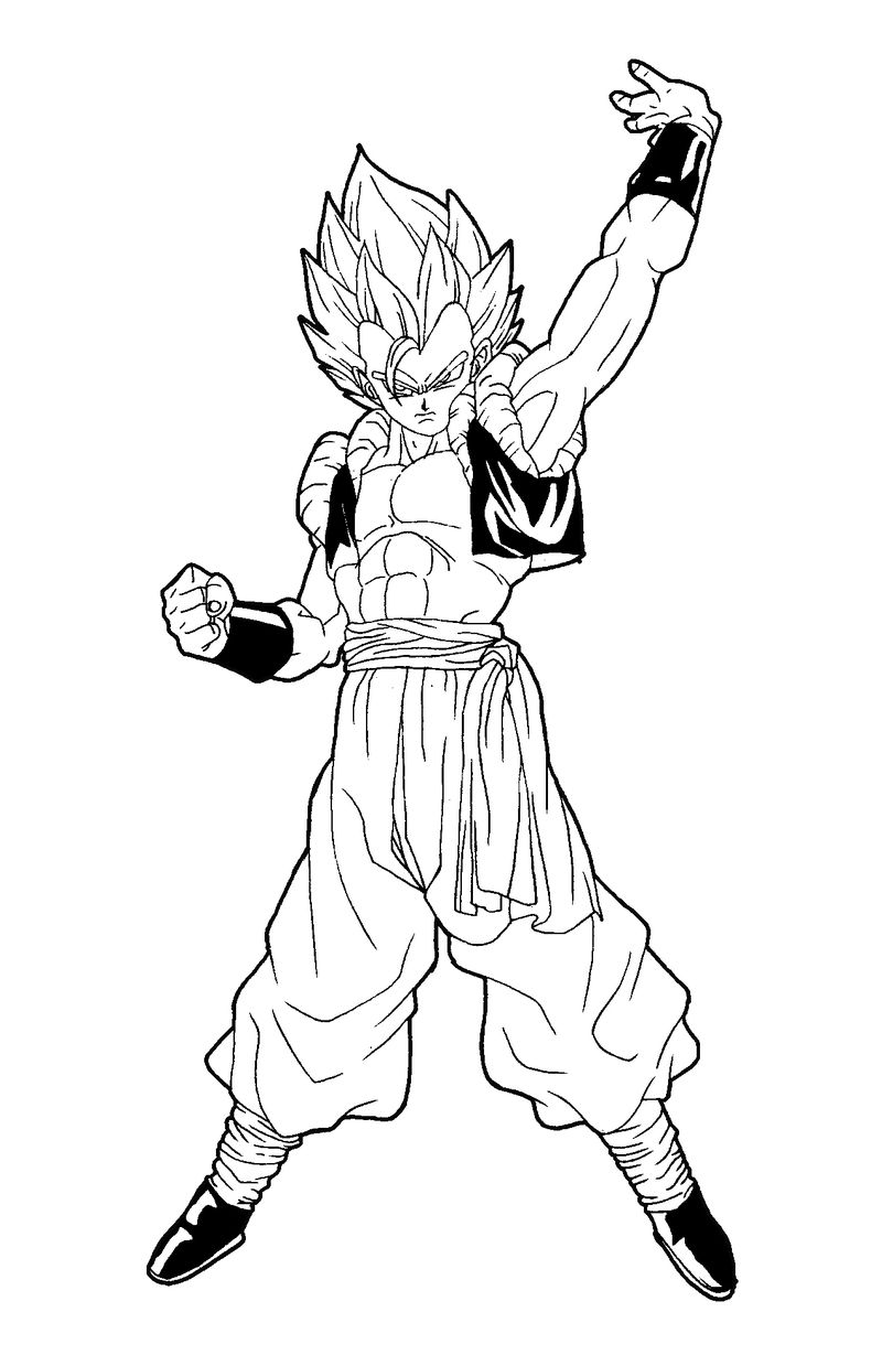 Dragon Ball Vegeta Coloring Page 3 Dragon Ball Vegeta Coloring Pages