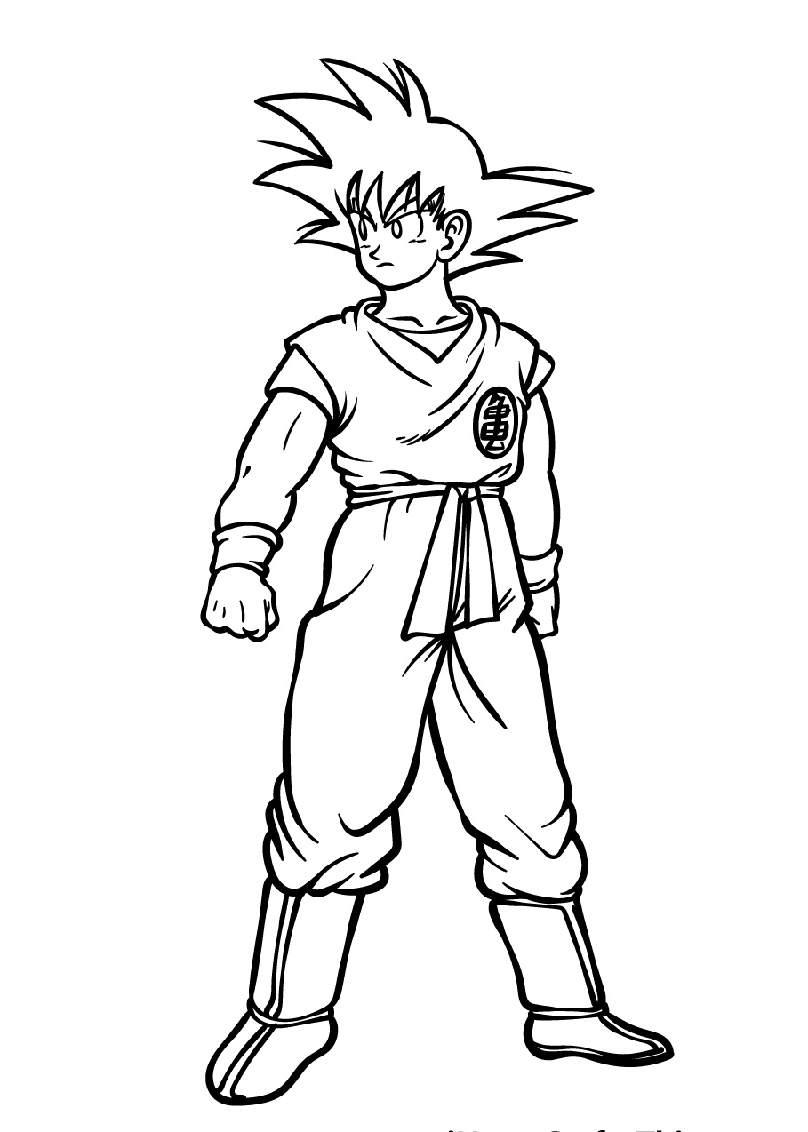 Dragon Ball Z Coloring Page
