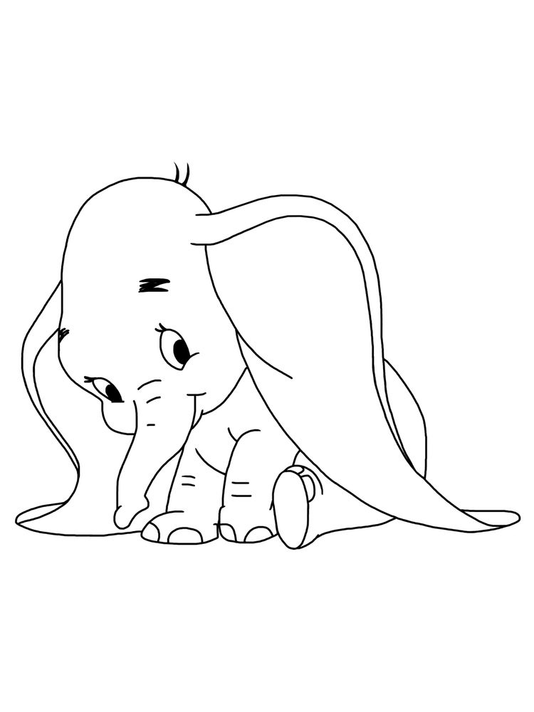 The Beloved Disney Elephant Dumbo Coloring Page 3 Dumbo Elephant Printable Coloring Pages Download