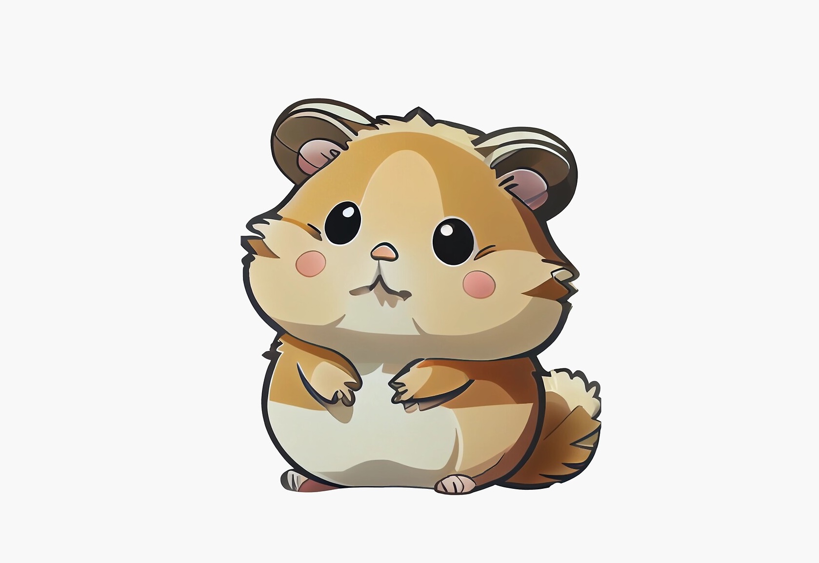 Cute Little Animals Hamster Coloring Page 1 Hamster Coloring Page Image