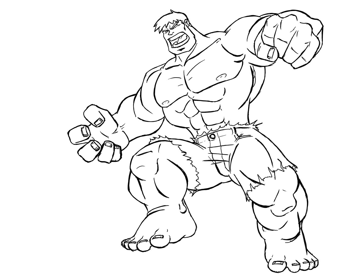 Hulk Coloring Pages