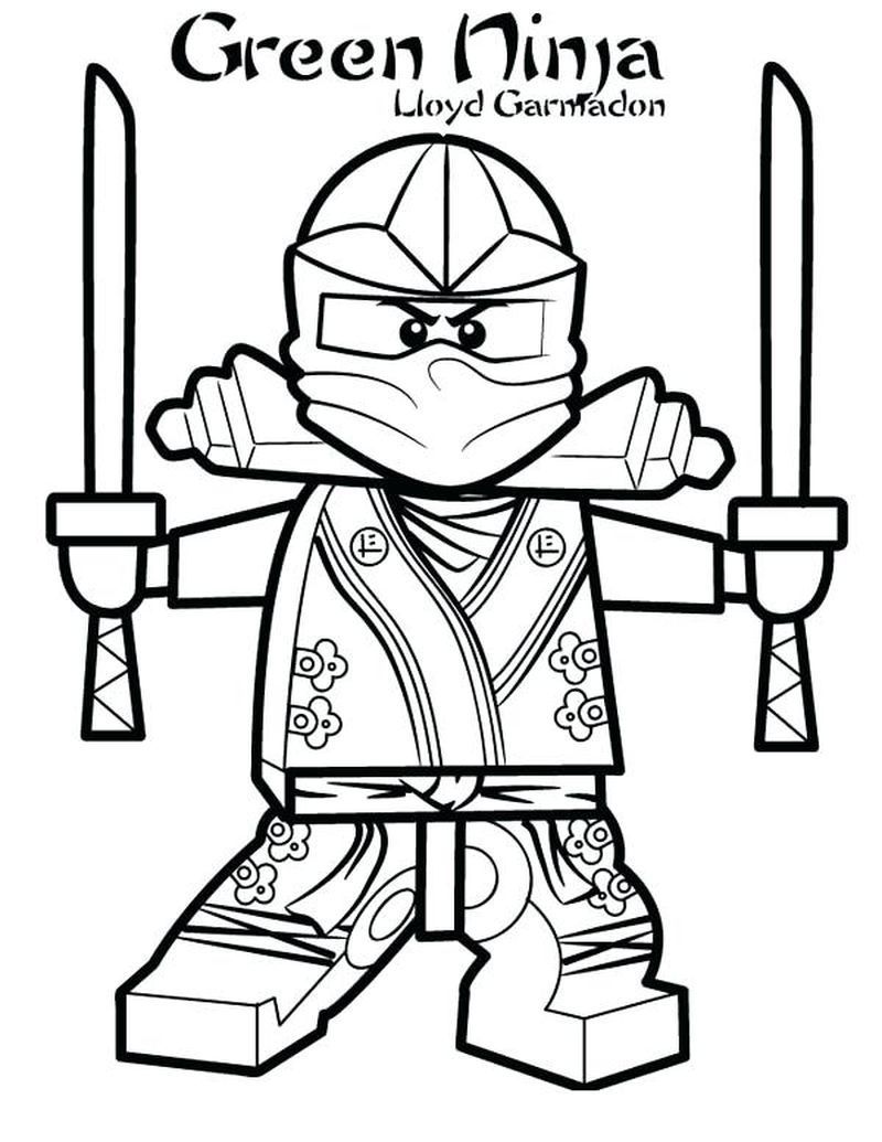 Lloyd Lego Ninjago Coloring Page 1 Lloyd Lego Ninjago Coloring Page