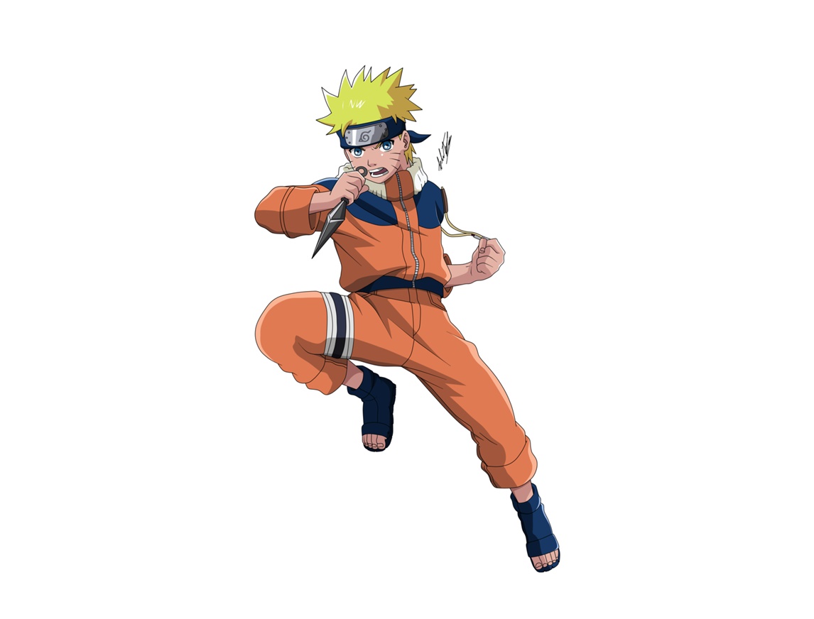 Naruto in Action Coloring Image