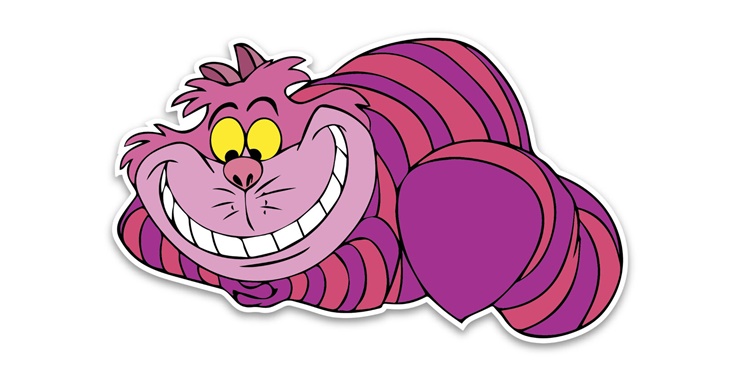 The Cheshire Cat from Alice in Wonderland Coloring Page