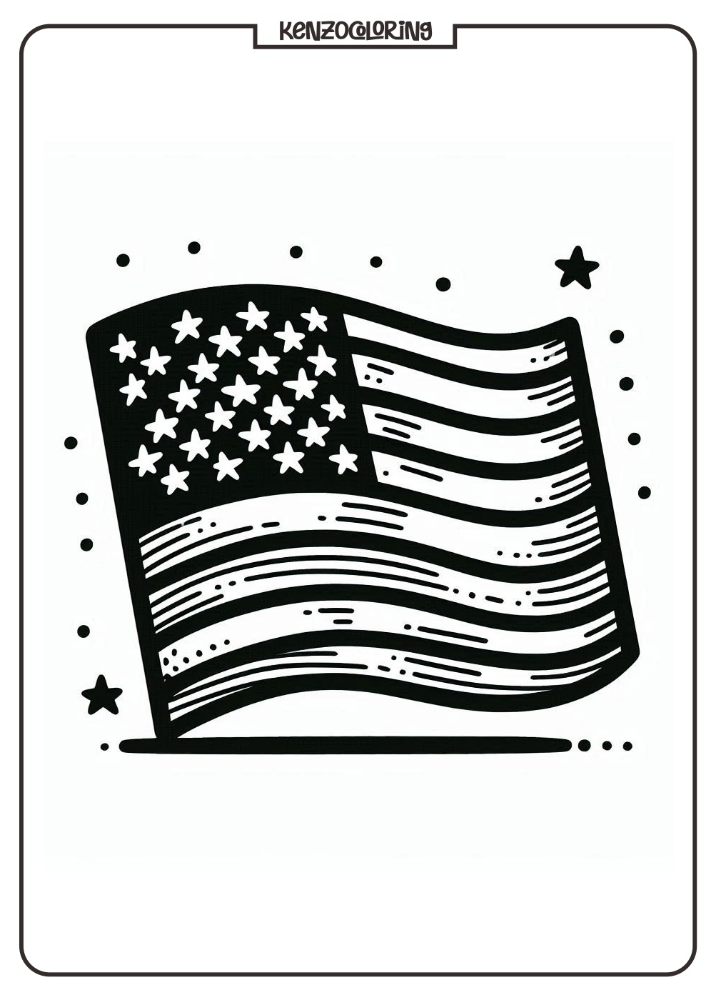 american flag coloring pages for kids - kenzocoloring.org