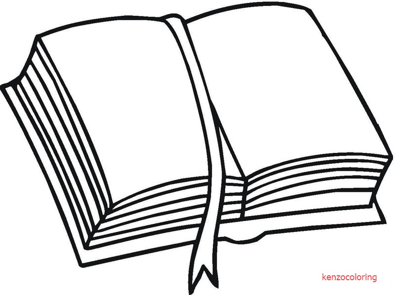 Books Coloring Page for Kids 1 books coloring page printable