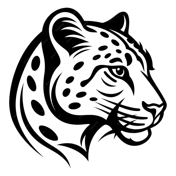 Cheetah Face Coloring Page 2 cheetah face coloring