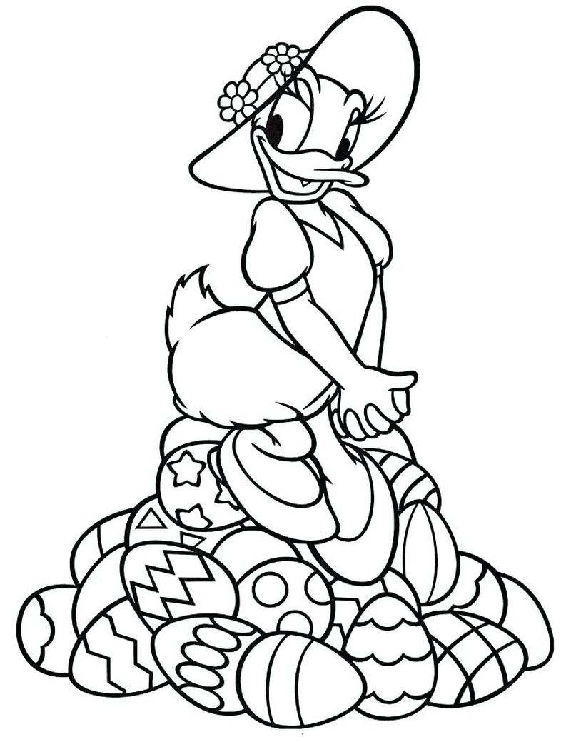 daisy duck coloring page