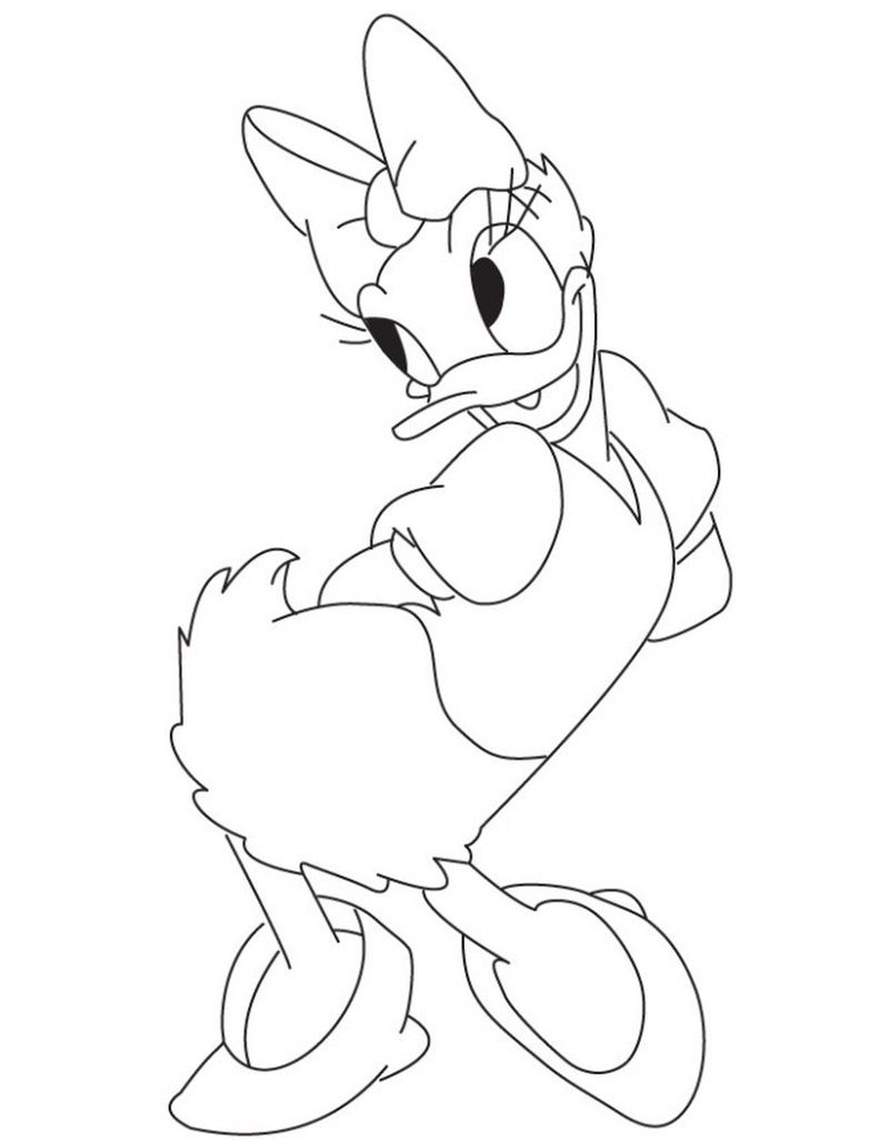 daisy duck coloring pages