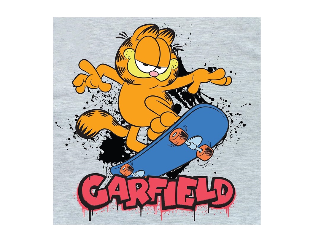 Garfield Skateboarding Coloring Page 2 garfield skateboarding image