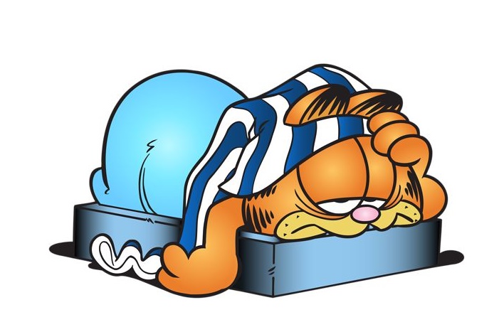 Garfield Sleep Coloring Page 1 garfield sleep coloring page image