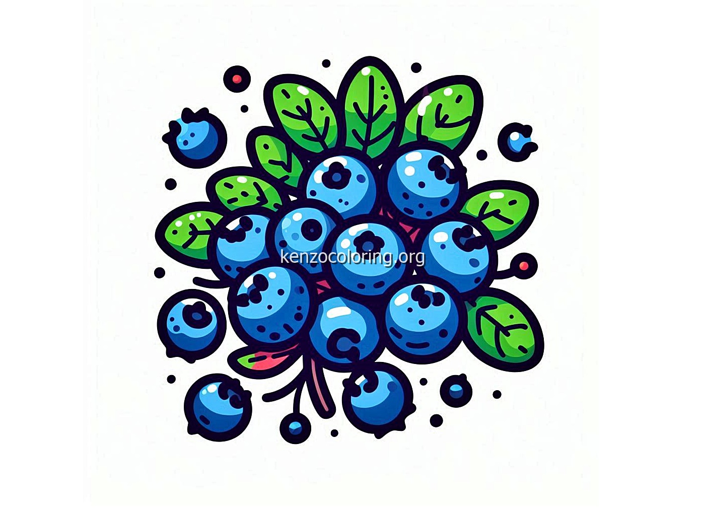Blueberry Coloring Pages