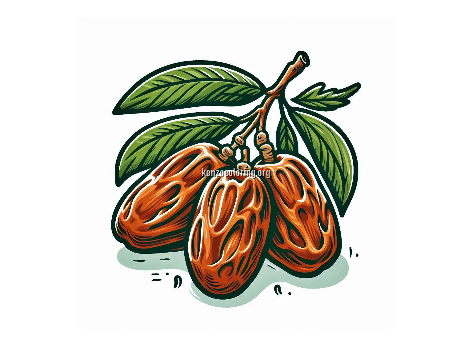 image a date fruit coloring