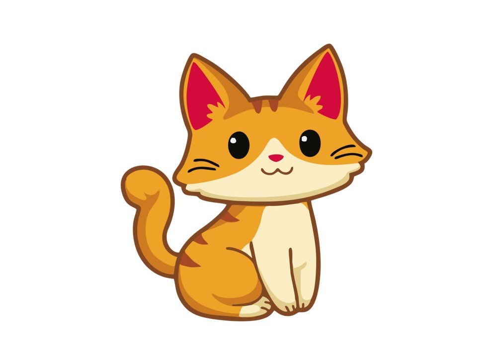 Sweet Kitten Coloring Page 4 kitten coloring image