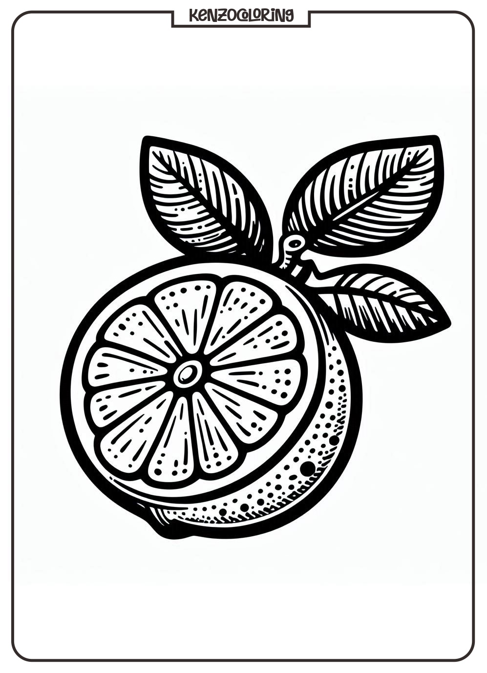 lemon coloring online pages