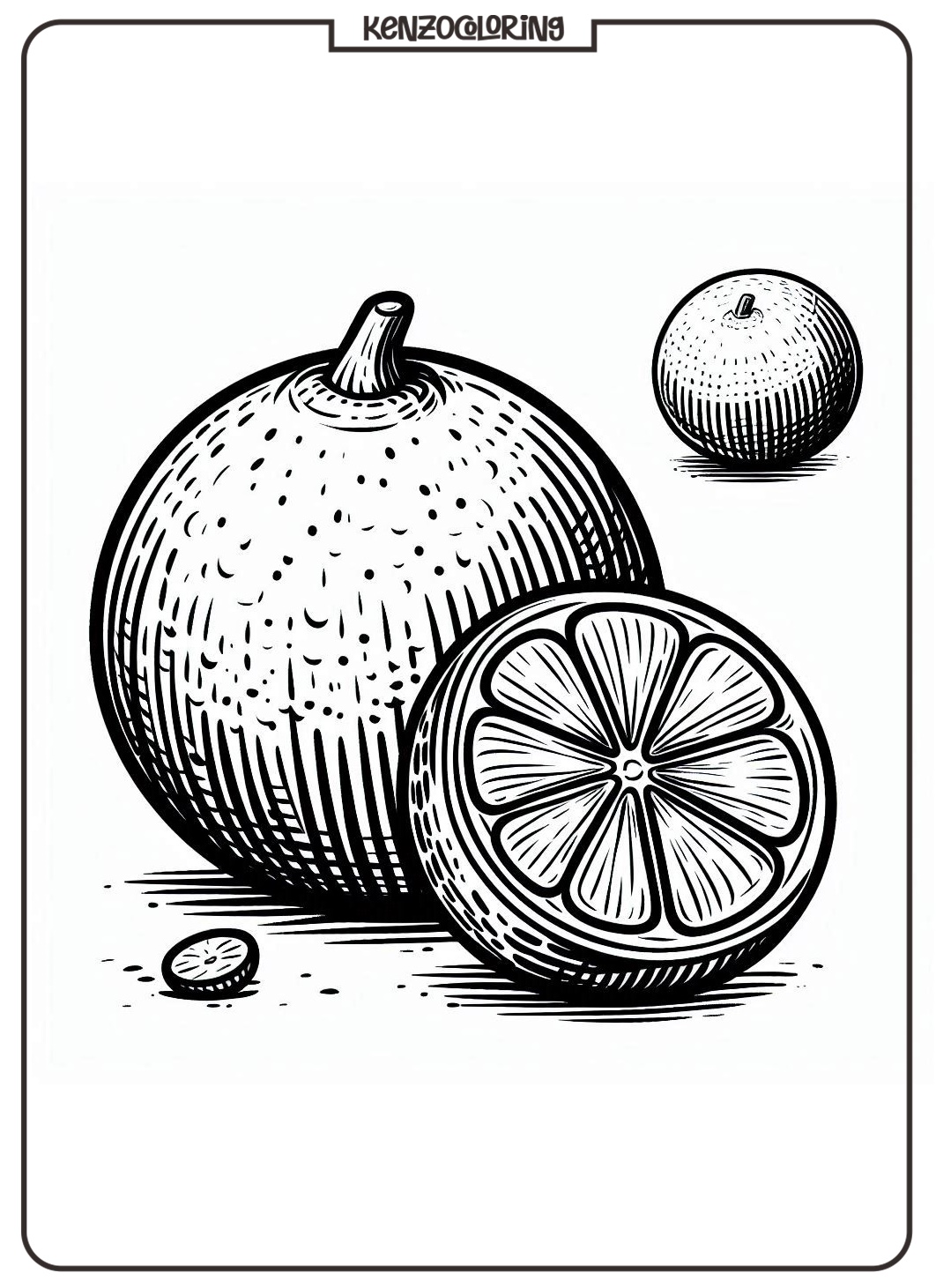 Popular Green Citrus Fruit, Lime Coloring Page 2 lime coloring pages