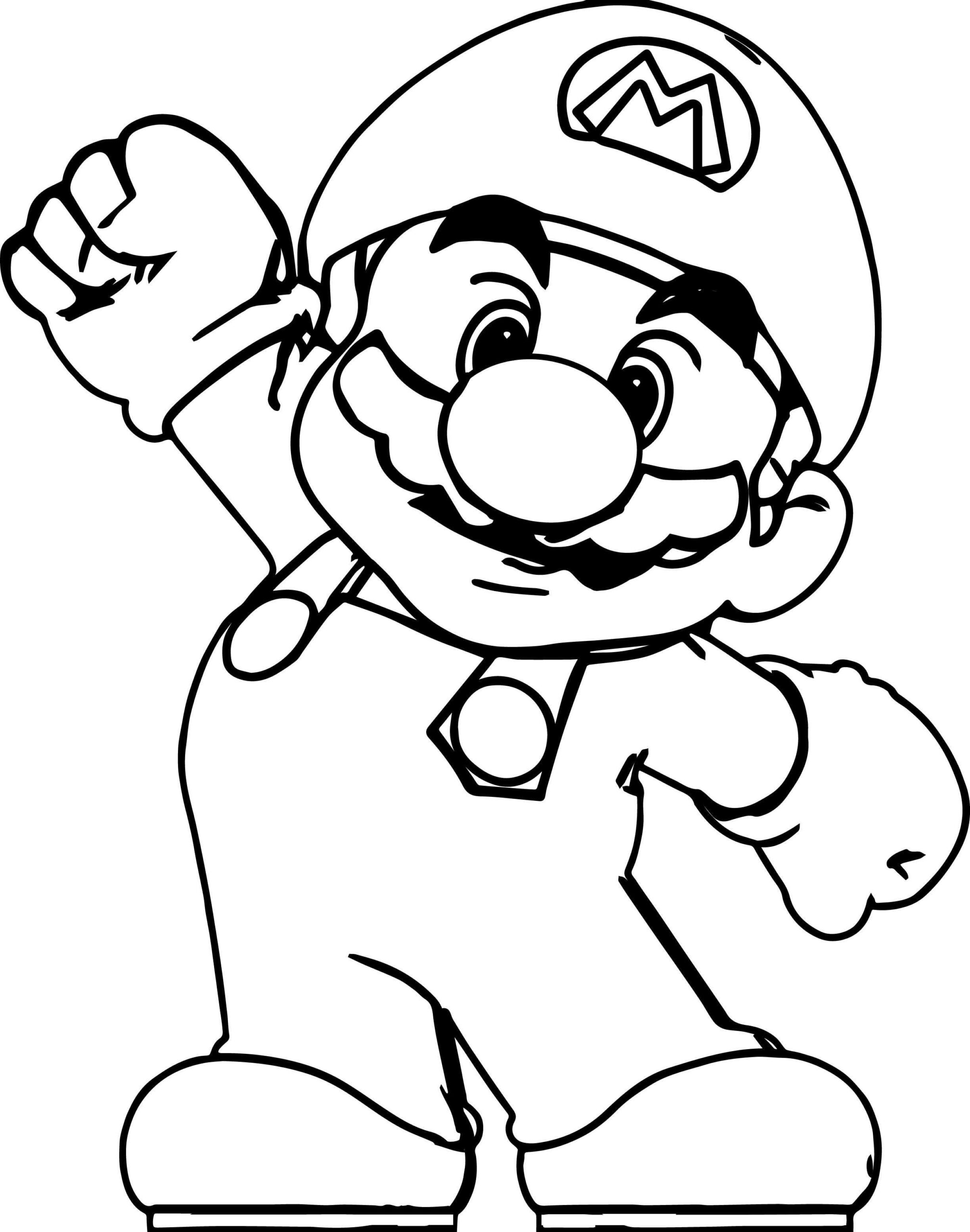 Exciting and Fun Mario Coloring Page 2 Mario Brothers Coloring Pages