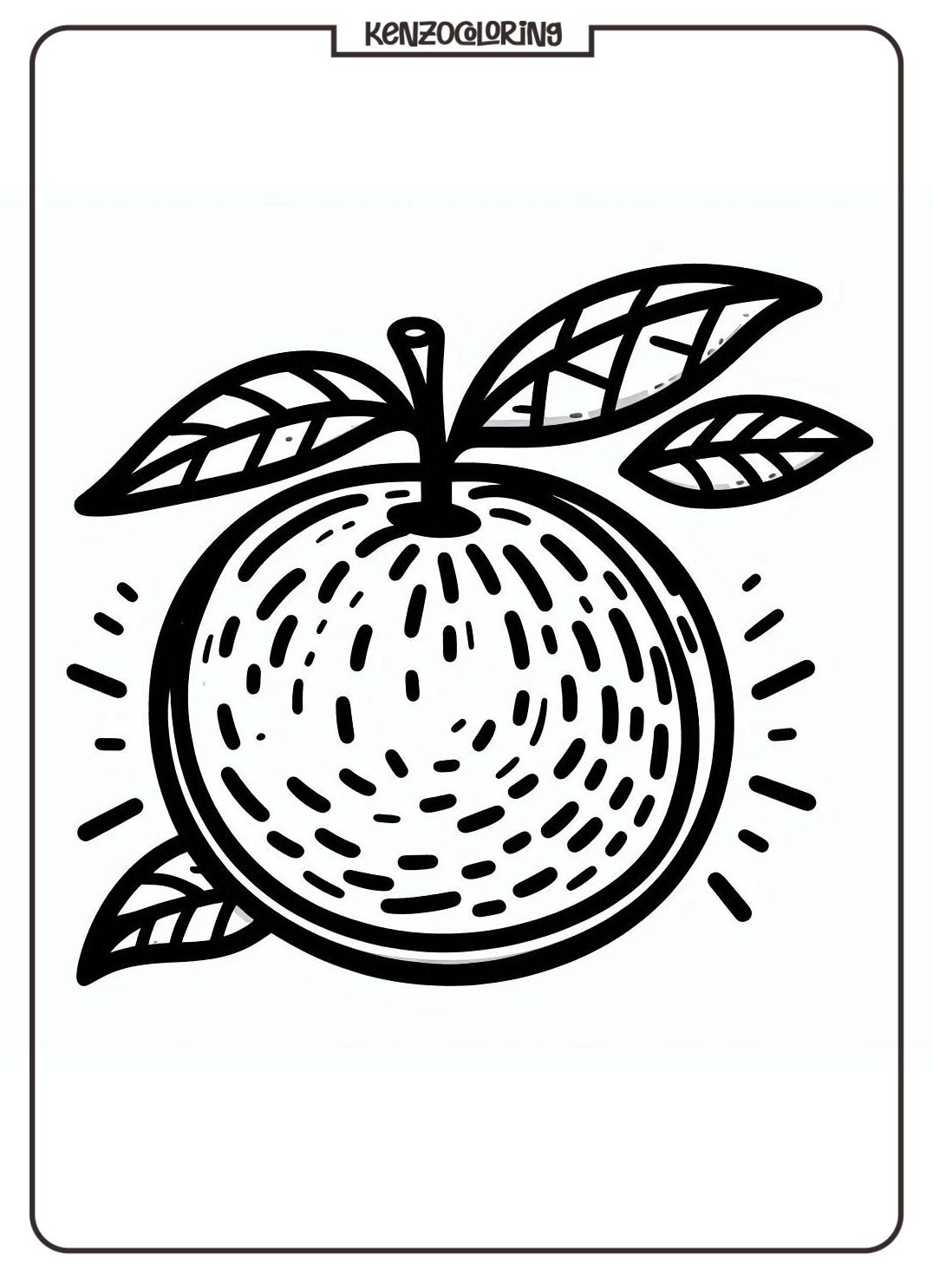 Popular Citrus Fruit, Orange Coloring Pages 3 orange fruit coloring pages - kenzocoloring.org