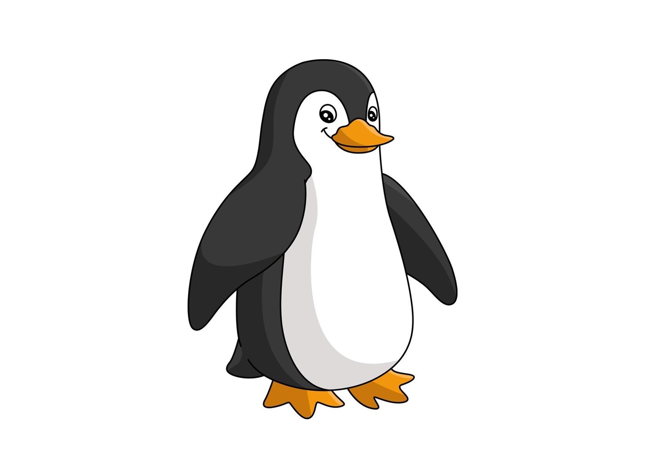 Cute Animal Penguin Coloring Page 1 penguin coloring image