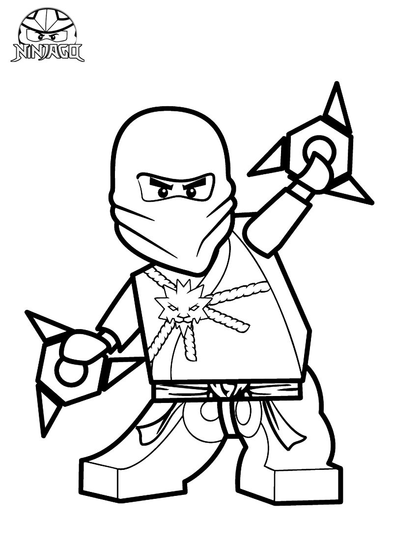 Zane The Ninja of Ice Ninjago Coloring Page 2 zane ninjago coloring page