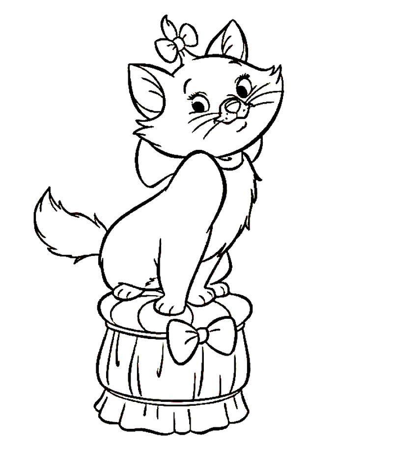Welcome to The Aristocats Coloring Page 1 Aristocats Coloring Pages Printable