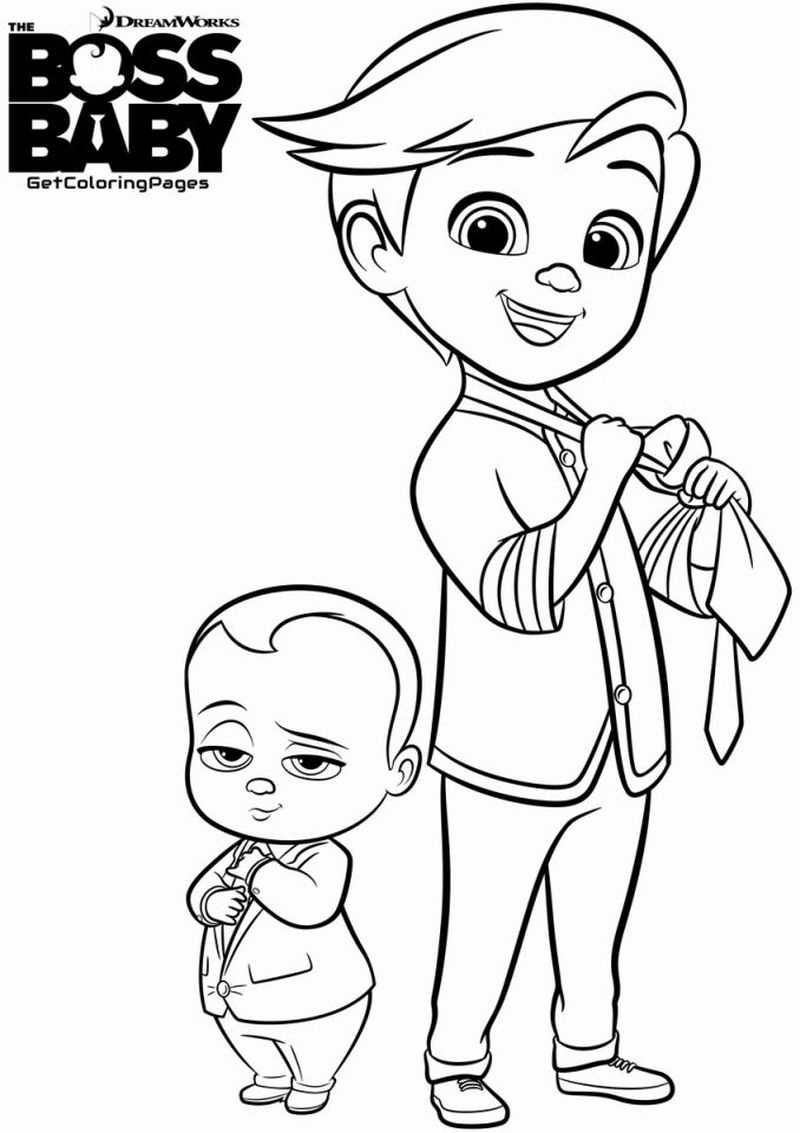 Baby Boss Coloring Page 1 Boss Baby Parents Black And White Coloring Pages