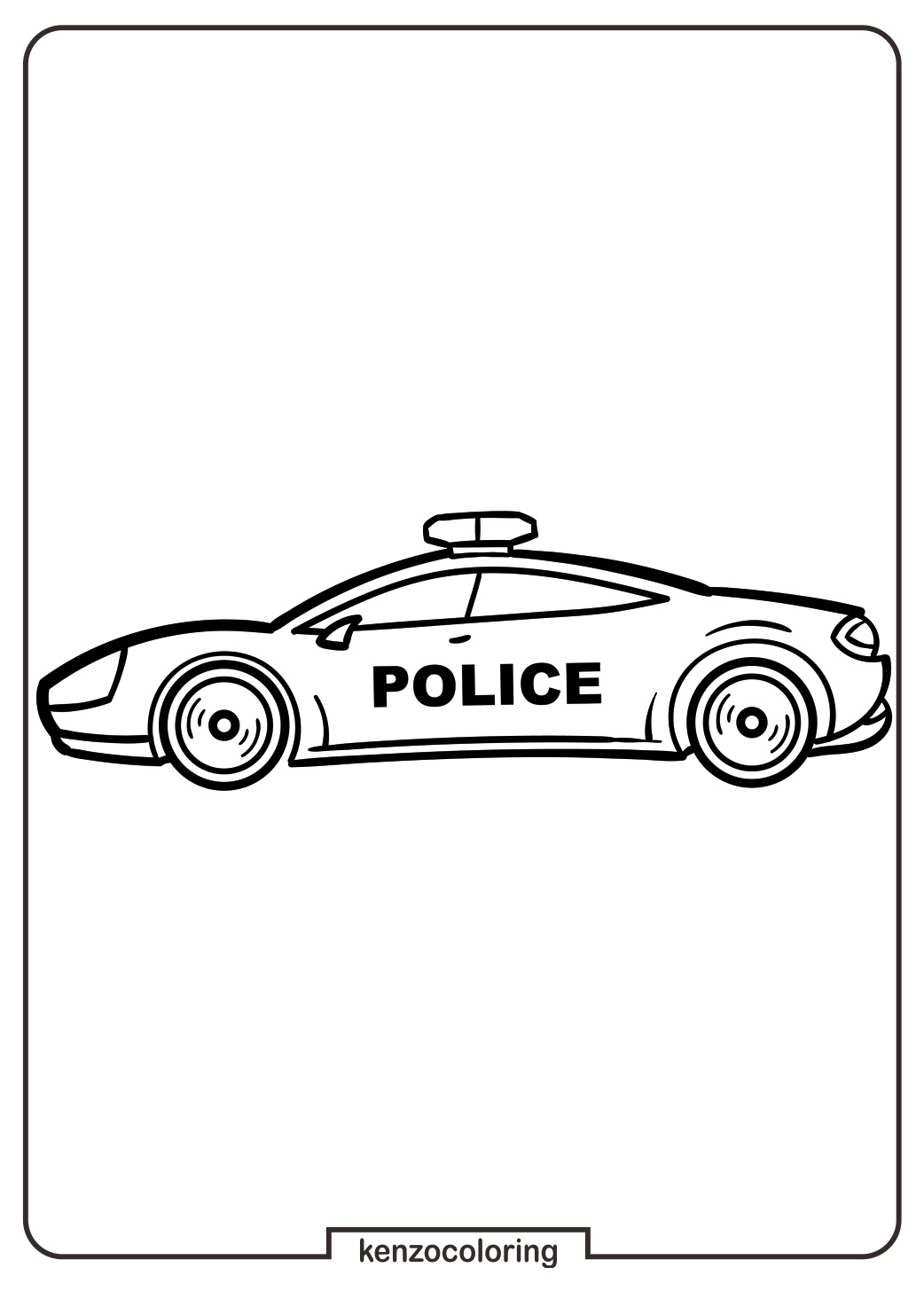 Police Car Coloring Page 2 Coloring Pages of A Fast Police Car