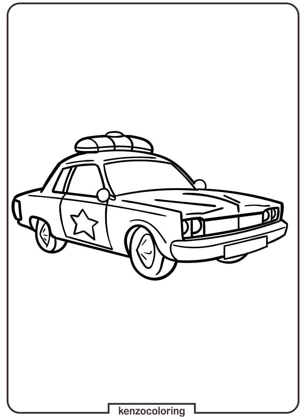 Police Car Coloring Page 7 Coloring Pages of Cartoon European Police Car