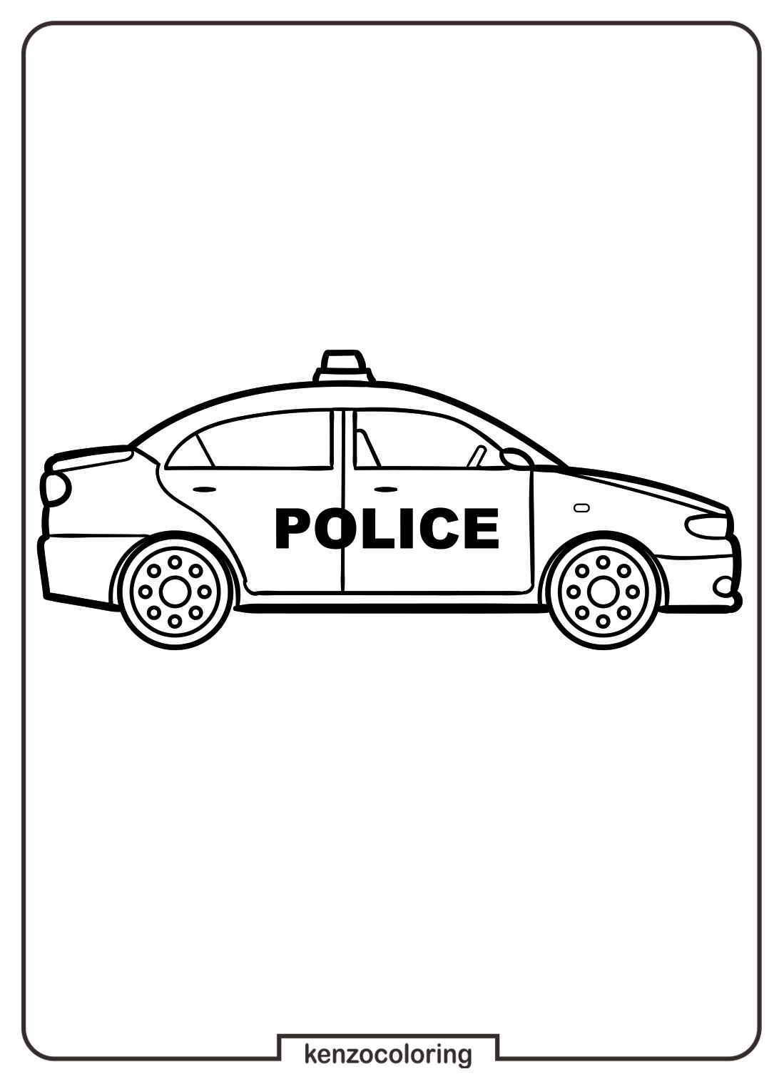 Police Car Coloring Page 4 Coloring Pages of Police Car