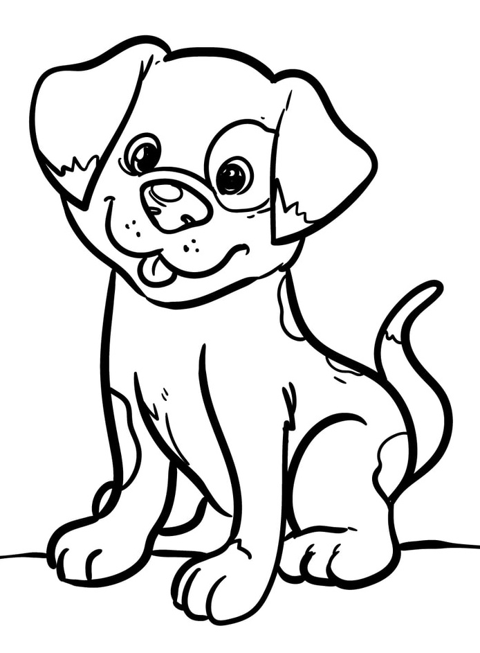 Cute Puppy Coloring Pages 5 Cute Puppy Coloring page