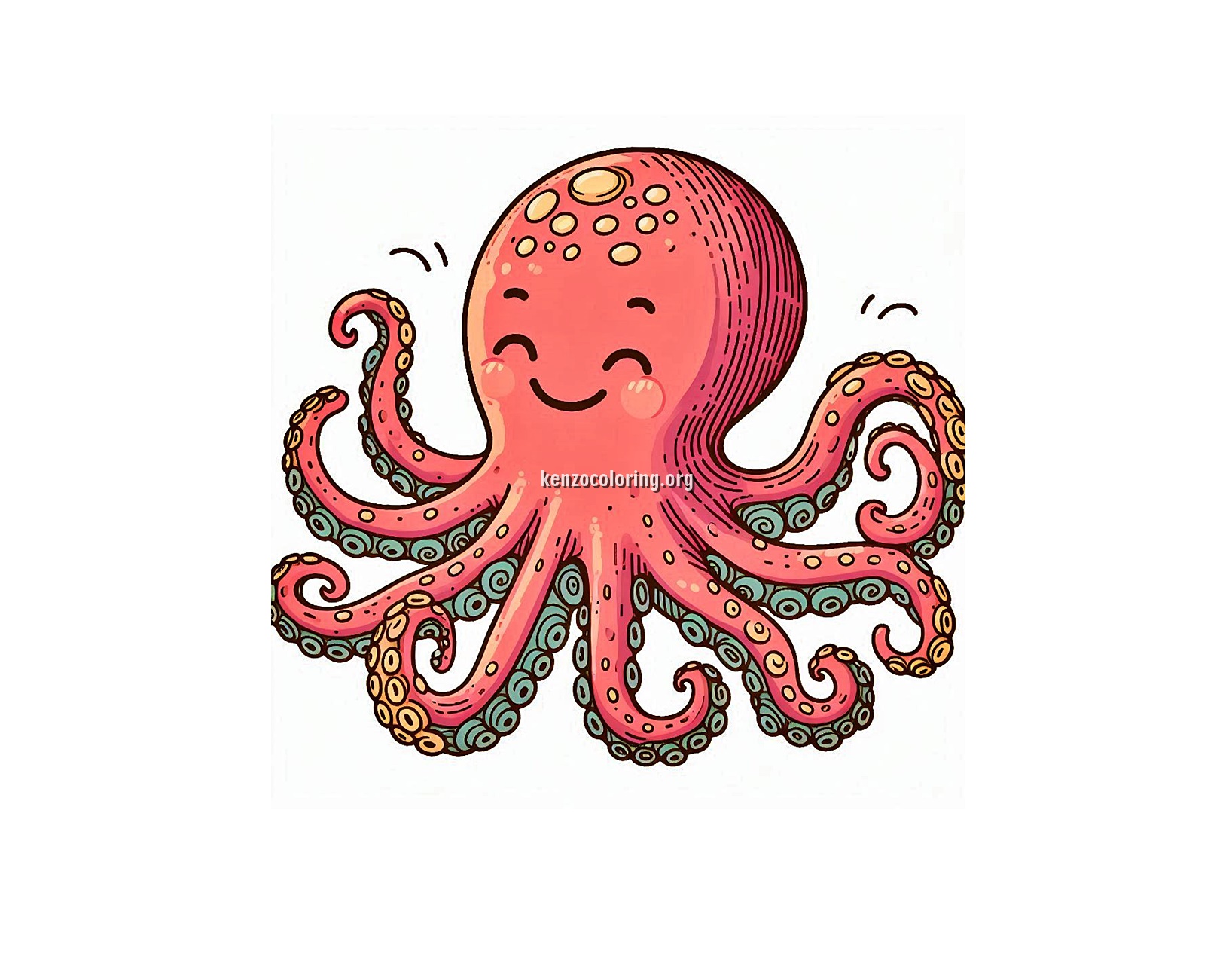 Octopus Coloring Pages 1 Image a Octopus Coloring