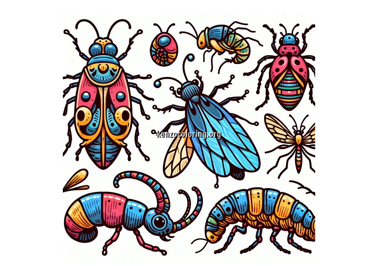 Insect Coloring Page for Kids 10 Insect a Image Coloring