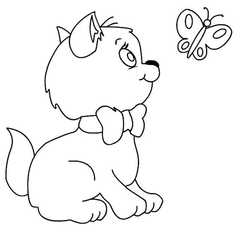 Cute Kitten Coloring Page for Kids 3 Kitten Coloring Pages Online