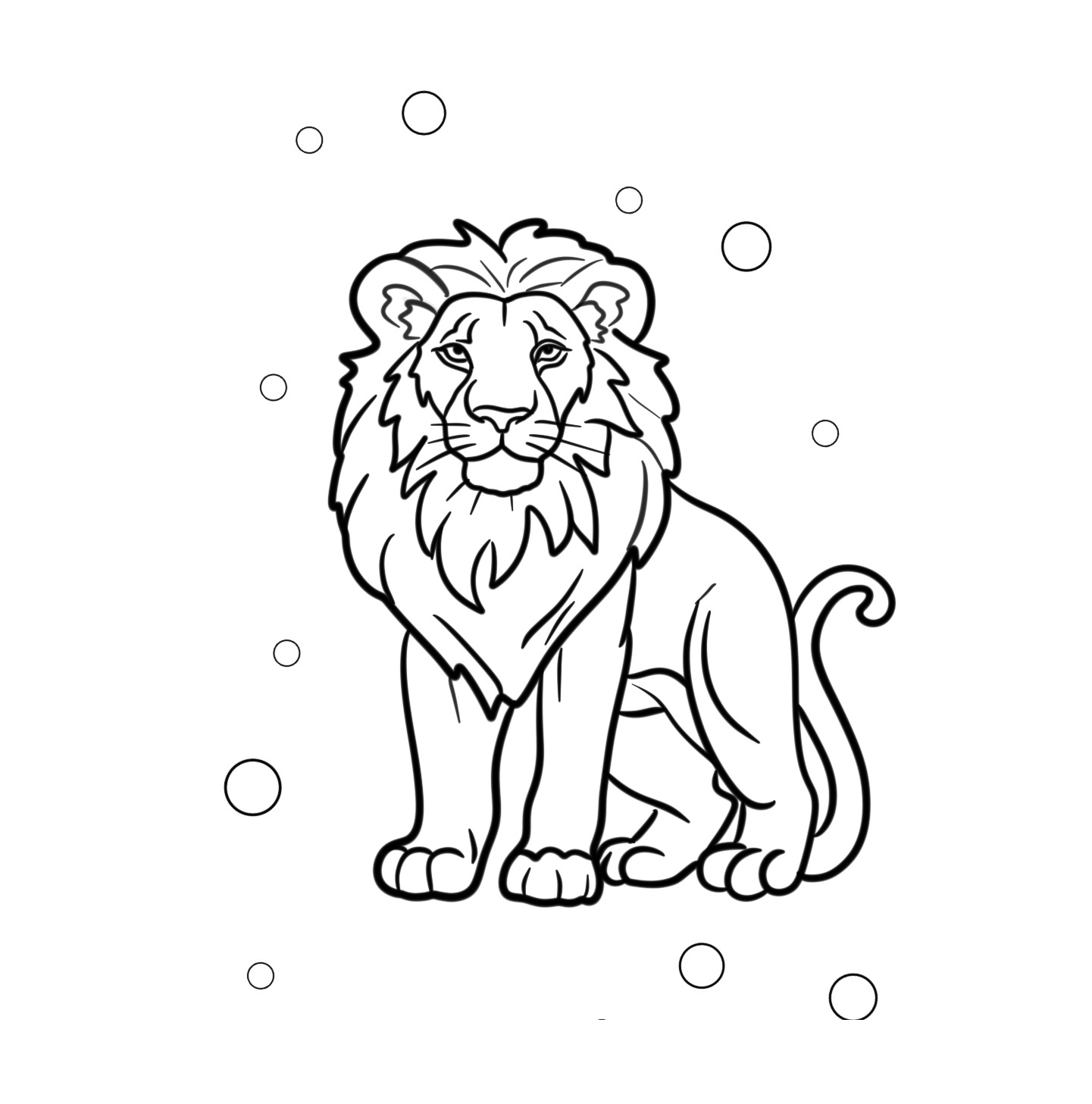 King of The Jungle Lion Coloring Page 3 Lion Coloring Page to Print