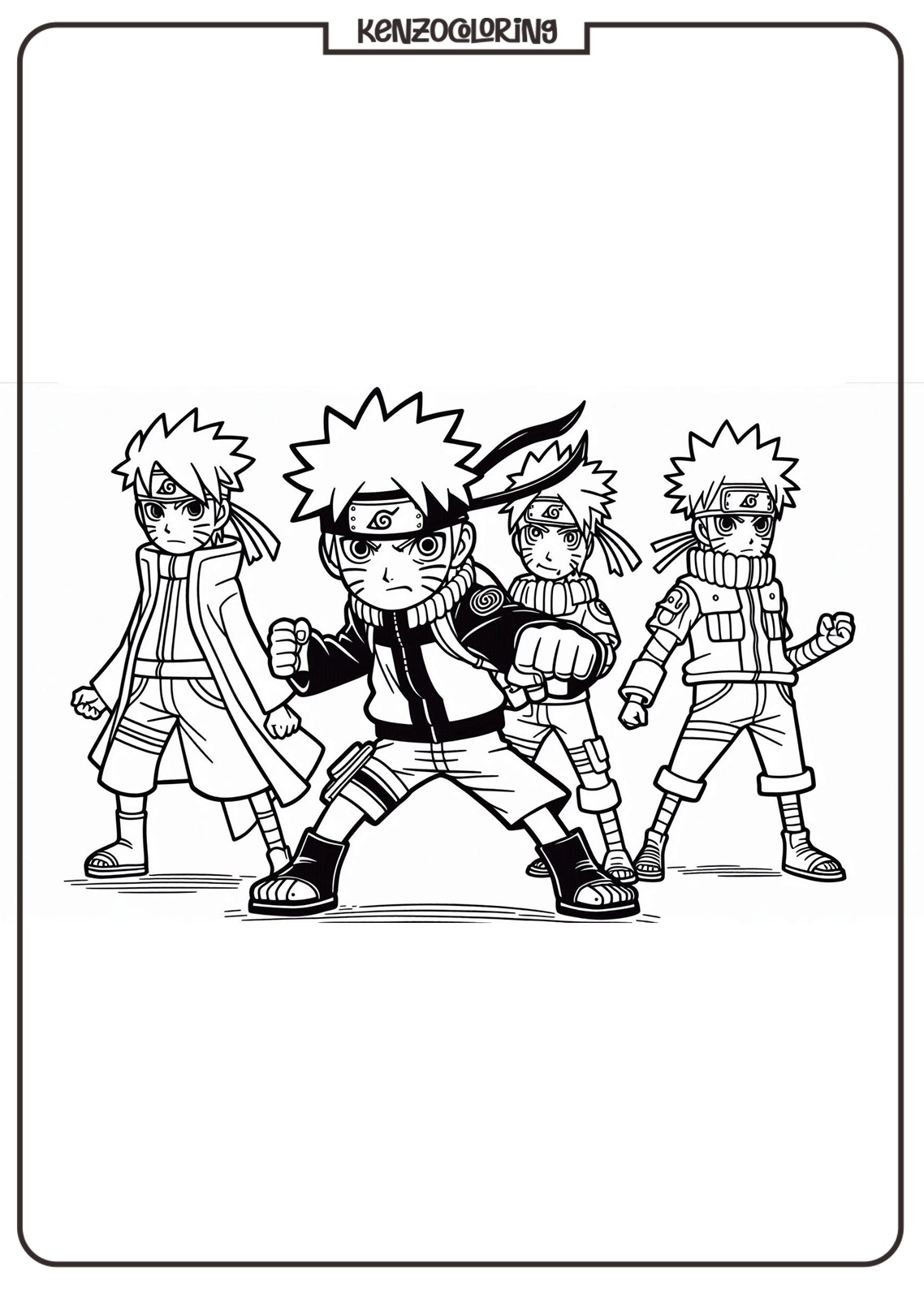 Naruto cartoon Movie Coloring Pages