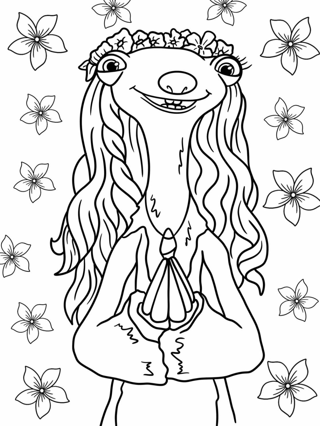 Pretty Brooke Coloring Page