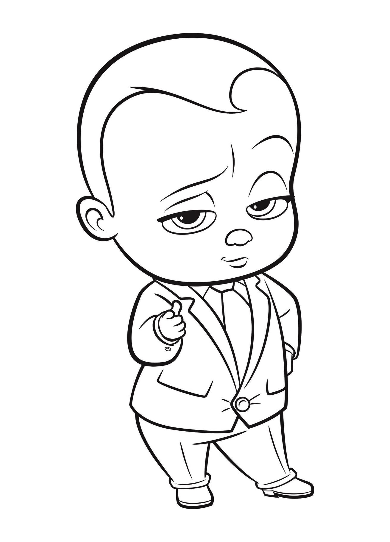 Baby Boss Coloring Page 2 Printable Boss Baby Coloring Page
