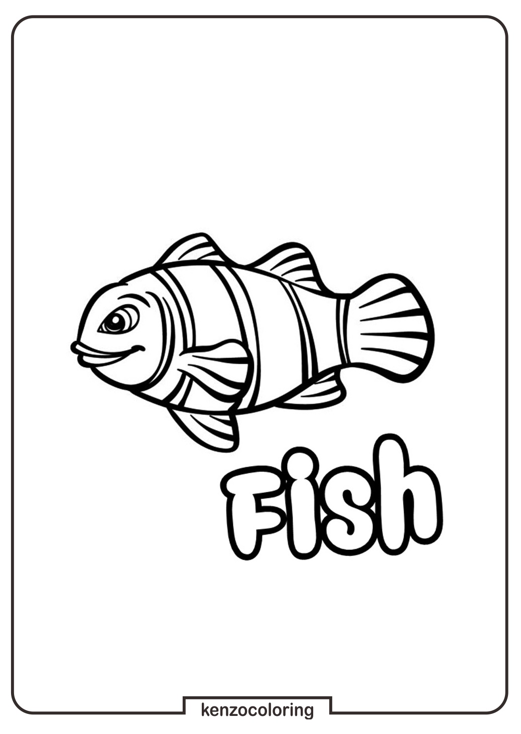 Printable Fish coloring pages