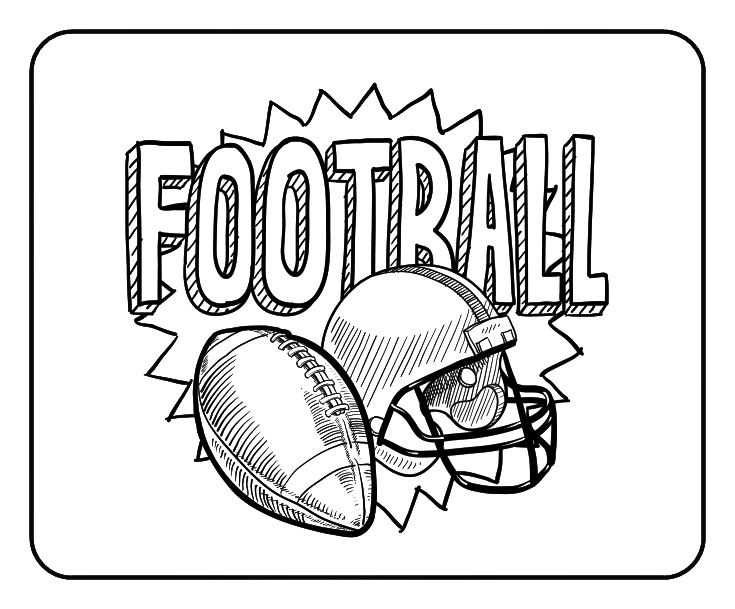 American Footbal Coloring Pages 5 american footbal coloring page